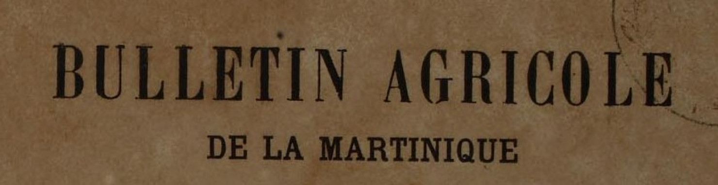 Bulletin agricole de la Martinique (janvier 1923)