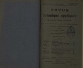 Revue de botanique appliquée et d'agriculture coloniale (n° 14)