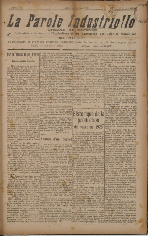 La Parole industrielle (n° 20)