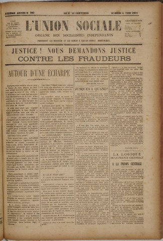 L'Union sociale (n° 787)