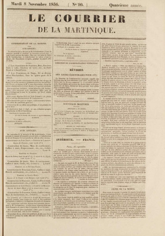 Le Courrier de la Martinique (1836, n° 90)