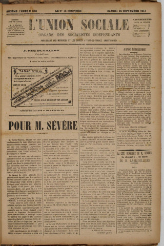 L'Union sociale (n° 916)