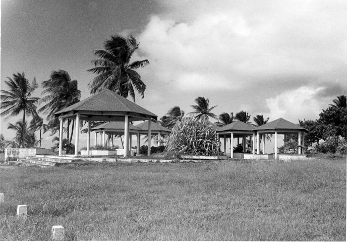 Sainte-Marie : kiosque du bord de mer