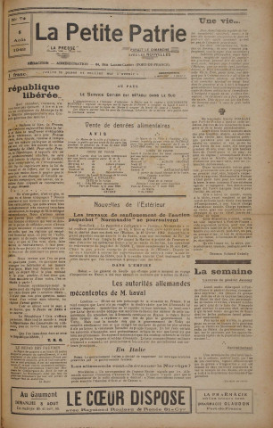La Petite Patrie (n° 74)