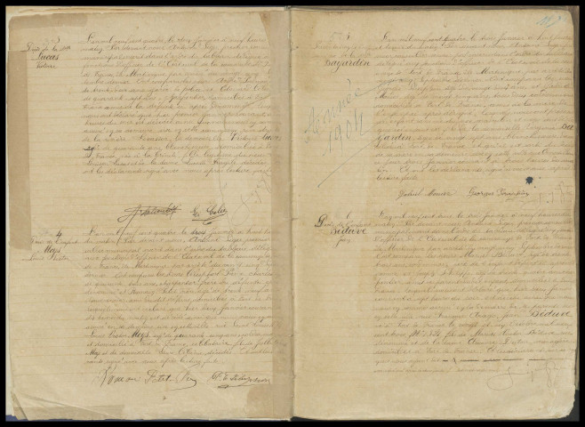 Naissances, reconnaissances, décès