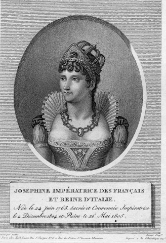 Joséphine Impératrice des Français et reine d'Italie 1763-1814