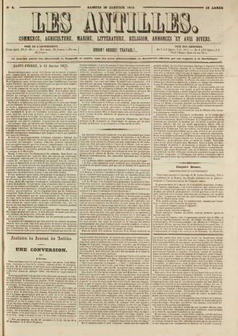 Les Antilles (1855, n° 6)
