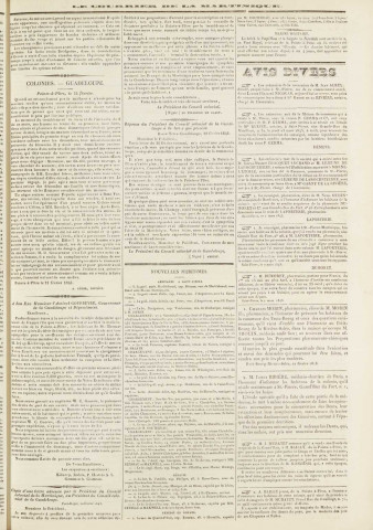 Le Courrier de la Martinique (1843, n° 19)