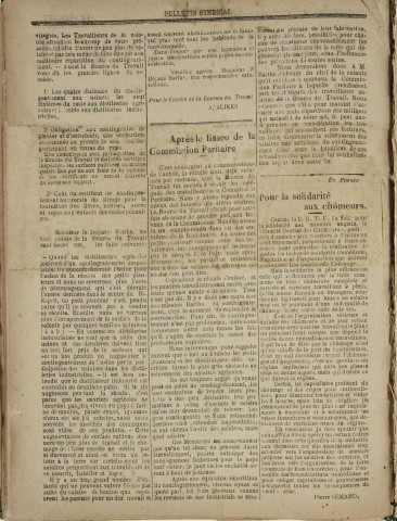 Bulletin syndical (n° 22)