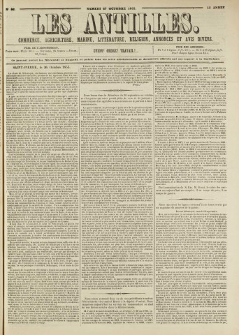 Les Antilles (1855, n° 86)