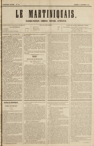 Le Martiniquais (1855, n° 84)