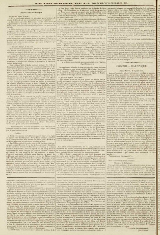 Le Courrier de la Martinique (1842, n° 45)