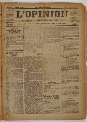 L'Opinion (n° 1110)