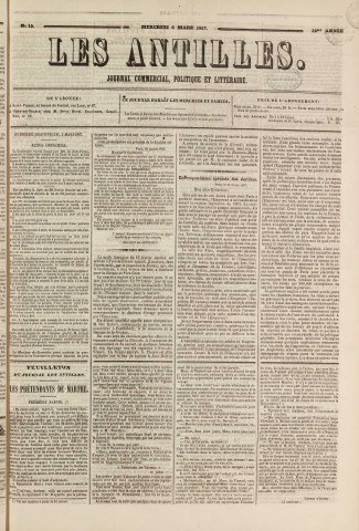 Les Antilles (1867, n° 19)