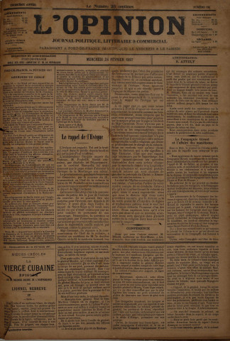 L'Opinion (n° 156)