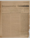 La Démocratie coloniale (n° 158)