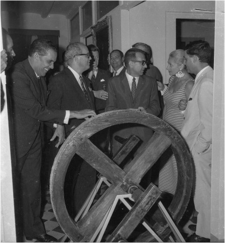 Fort-de-France, centre-ville. Musée départemental de l'Archéologie précolombienne et Préhistoire : inauguration et salle d'exposition des collections