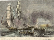 Bâtiment négrier fuyant les croiseurs et jetant ses esclaves à la mer