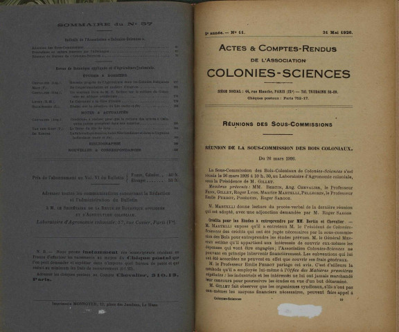Revue de botanique appliquée et d'agriculture coloniale (n° 57)