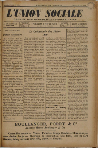 L'Union sociale (n° 124)