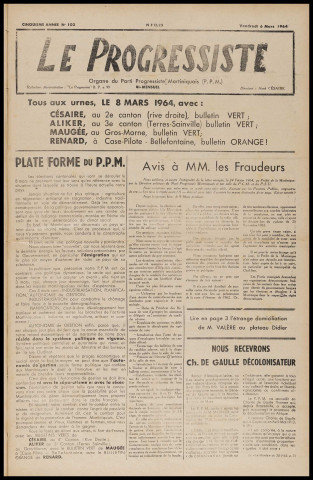 Le Progressiste (n° 103)