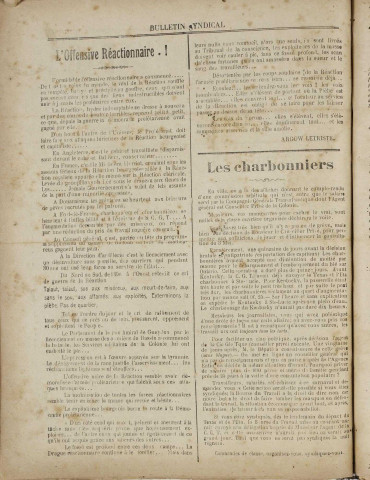 Bulletin syndical (n° 15)
