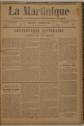 La Martinique (année IV, n° 60)