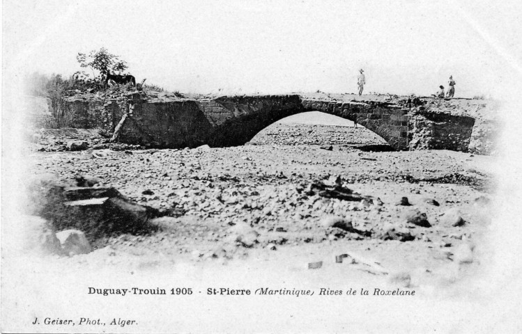 Saint-Pierre. (Martinique). Rives de la Roxelane