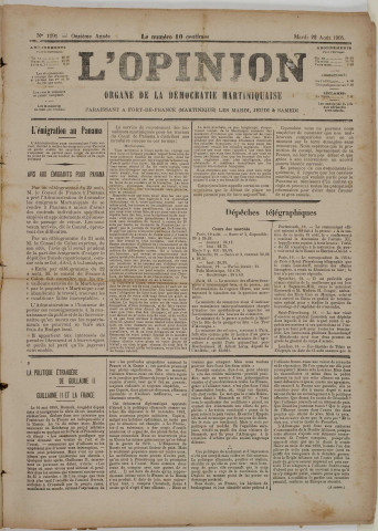 L'Opinion (n° 1191)