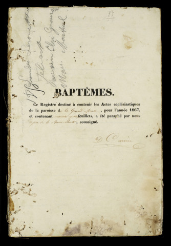 Baptêmes, mariages, sépultures