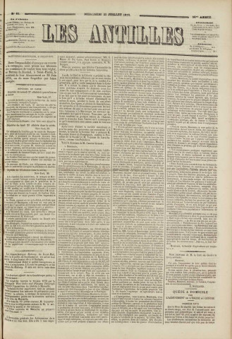 Les Antilles (1878, n° 61)