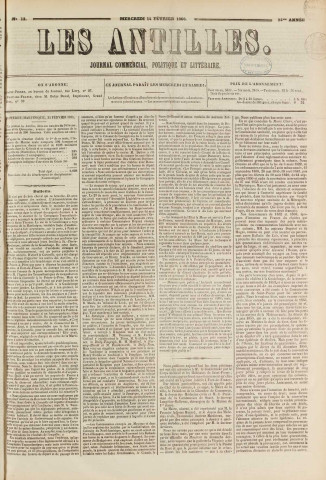 Les Antilles (1866, n° 13)