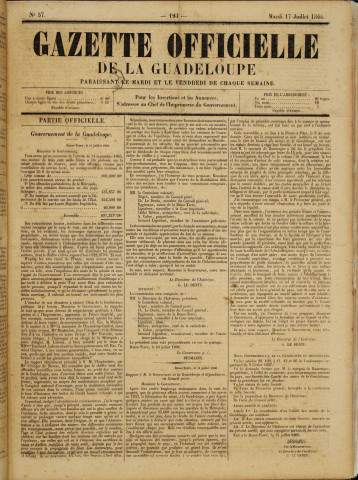 La Gazette officielle de la Guadeloupe (n° 57)