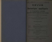 Revue de botanique appliquée et d'agriculture coloniale (n° 19)