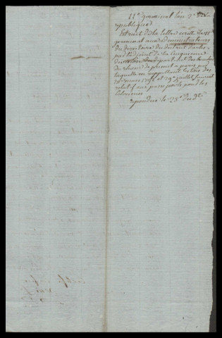 Délivrance de passeports pour les colonies : correspondance