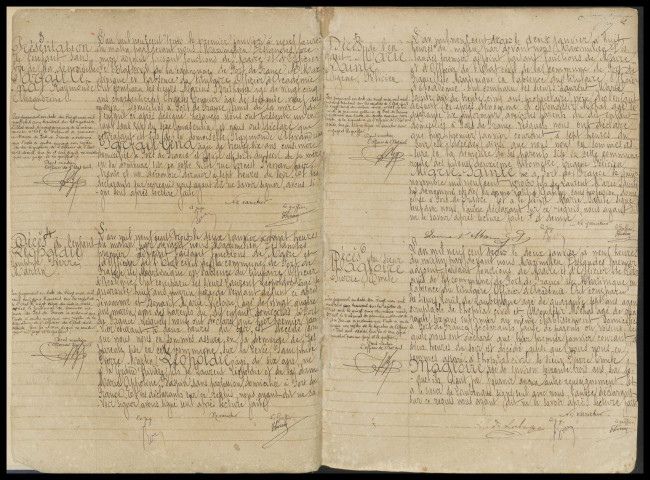 Naissances, reconnaissances, décès