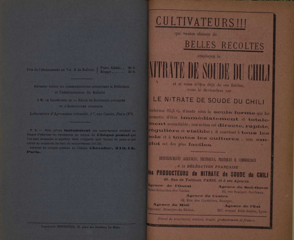 Revue de botanique appliquée et d'agriculture coloniale (n° 16)