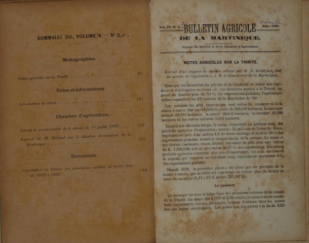 Bulletin agricole de la Martinique (octobre-décembre 1935)