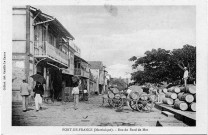 Martinique. Fort-de-France. Rue du bord de mer