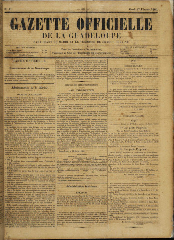 La Gazette officielle de la Guadeloupe (n° 17)