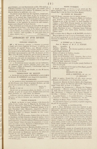 Gazette de la Martinique (1820, n° 15)