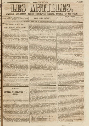 Les Antilles (1852, n° 43)