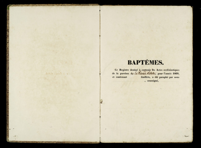 Baptêmes, mariages, sépultures