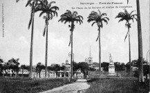 Martinique. Fort-de-France. La place de la Savane et statue de Joséphine