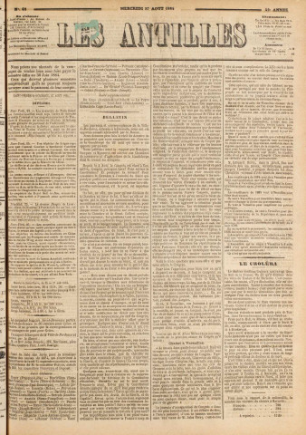 Les Antilles (1884, n° 68)