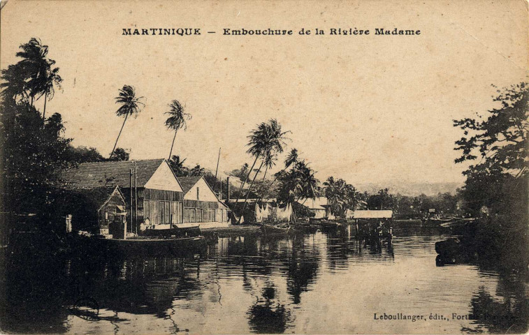 Martinique. Embouchure de la Rivière Madame