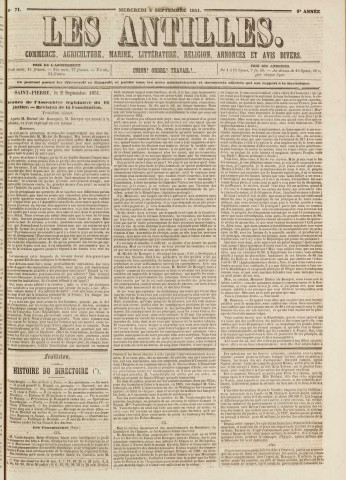 Les Antilles (1851, n° 71)