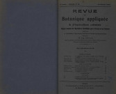 Revue de botanique appliquée et d'agriculture coloniale (n° 18)