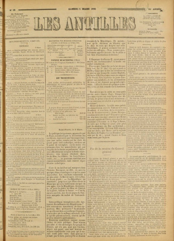 Les Antilles (1892, n° 19)