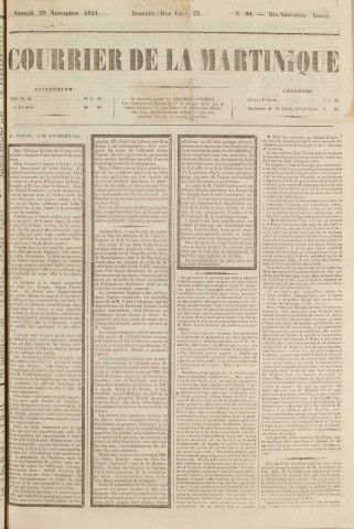 Le Courrier de la Martinique (1851, n° 94)